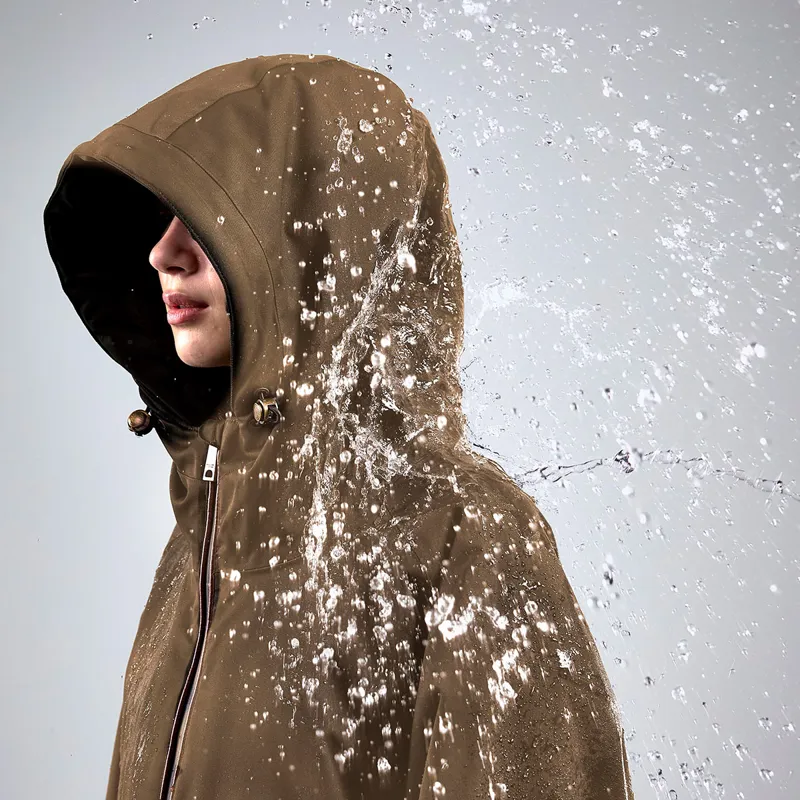 Holland Cooper One Size Waterproof Ladies Country Coat - Mink-11