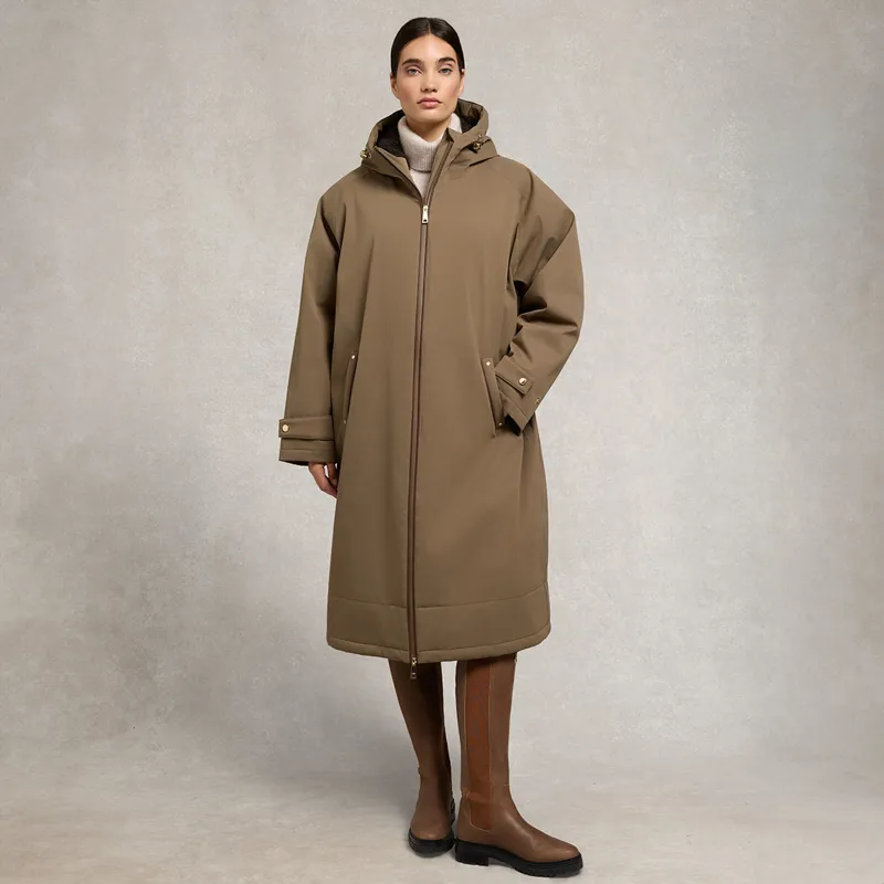 Holland Cooper One Size Waterproof Ladies Country Coat - Mink-13