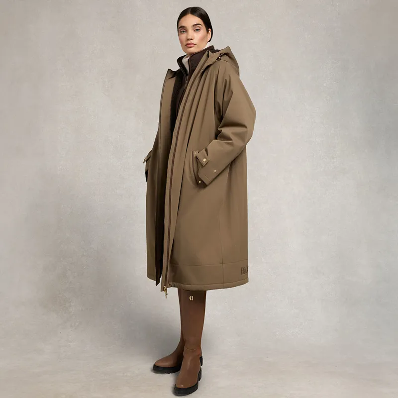 Holland Cooper One Size Waterproof Ladies Country Coat - Mink-12