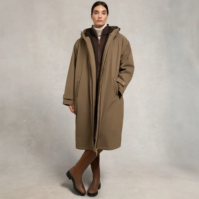 Holland Cooper One Size Waterproof Ladies Country Coat - Mink