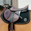 Kentucky 3D Logo Onion Quilt Jump Saddlecoth - Black