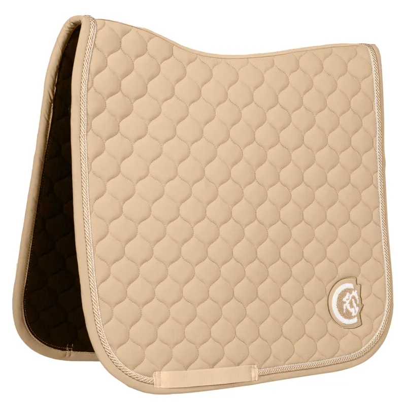 Kentucky 3D Logo Onion Quilt Dressage Saddlecoth - Beige