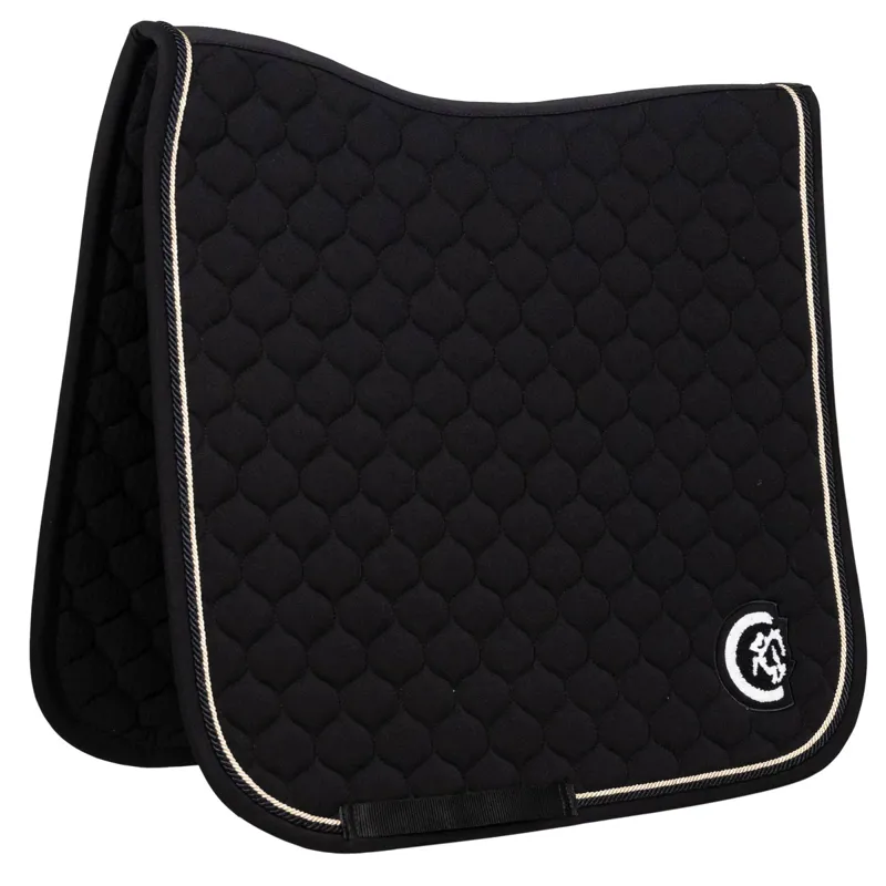 Kentucky 3D Logo Onion Quilt Dressage Saddlecoth - Black-3