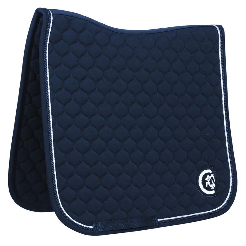 Kentucky 3D Logo Onion Quilt Dressage Saddlecoth - Navy