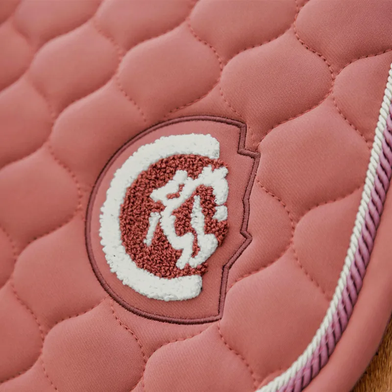 Kentucky 3D Logo Onion Quilt Jump Saddlecoth - Fuchsia-2