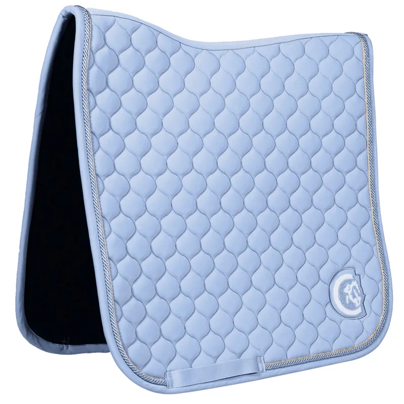 Kentucky 3D Logo Onion Quilt Dressage Saddlecoth - Light Blue