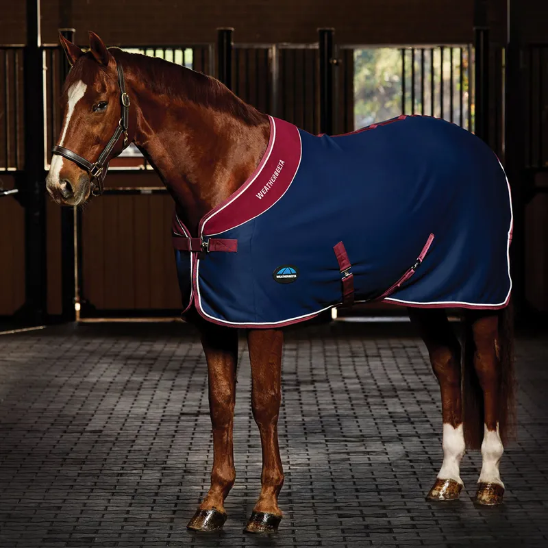 WeatherBeeta Opulence Show Sheet - Navy/Burgundy