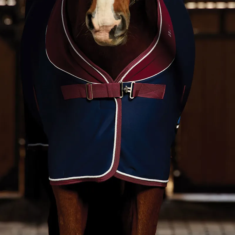 WeatherBeeta Opulence Show Sheet - Navy/Burgundy-1