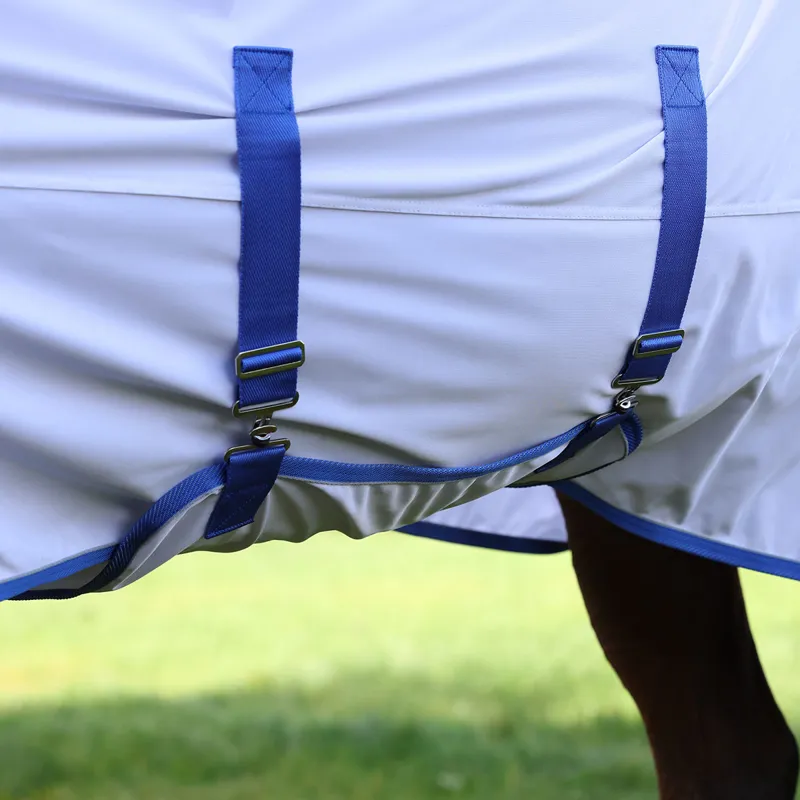 Shires Tempest Original Combo Neck Fly Rug - White-7