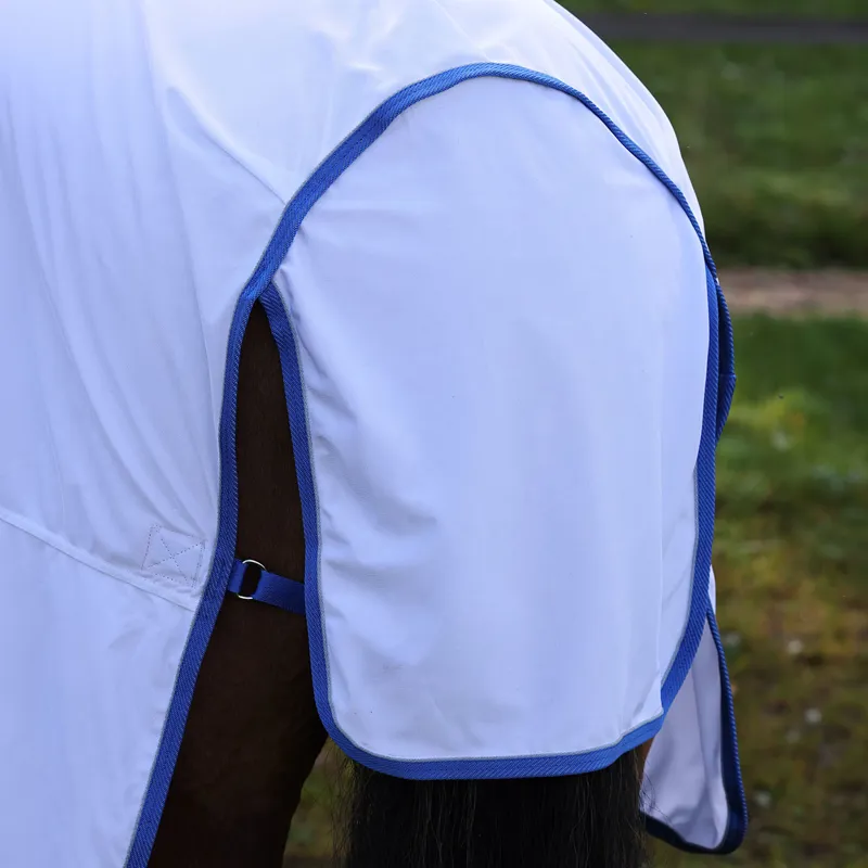 Shires Tempest Original Combo Neck Fly Rug - White-3