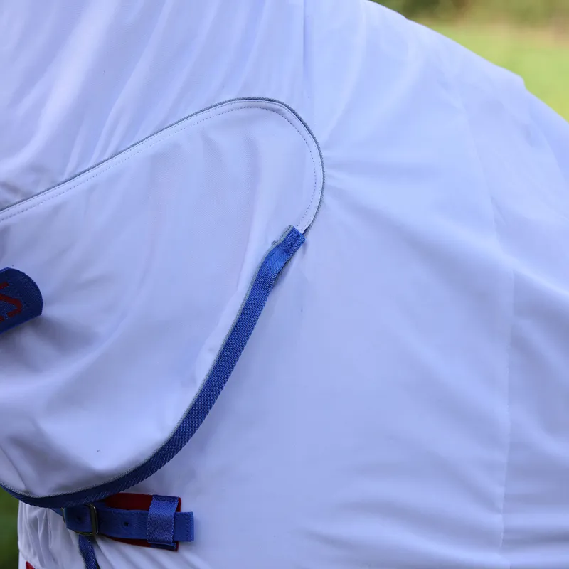 Shires Tempest Original Combo Neck Fly Rug - White-1
