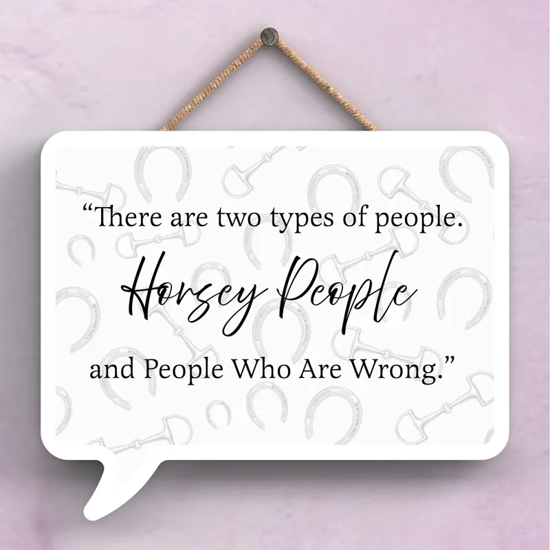 Vivid Squid Speech Bubble Plaque - Horsey People