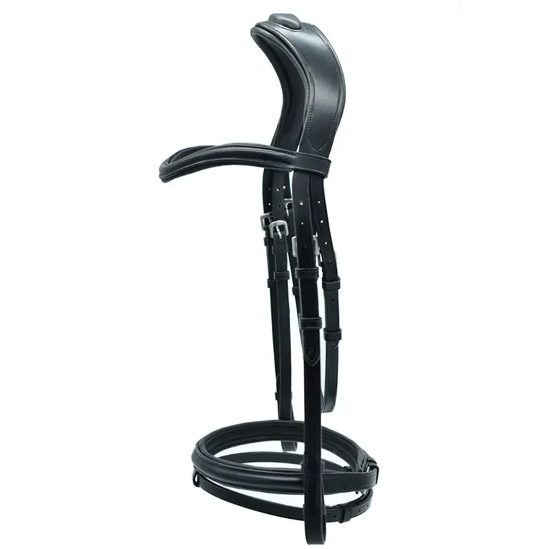 Dever Platinum Comfort Shaped Flash Bridle - Black
