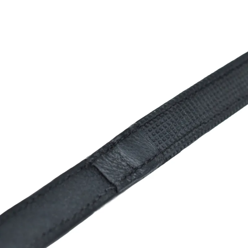Dever Platinum Raised Dressage Reins - Black-1