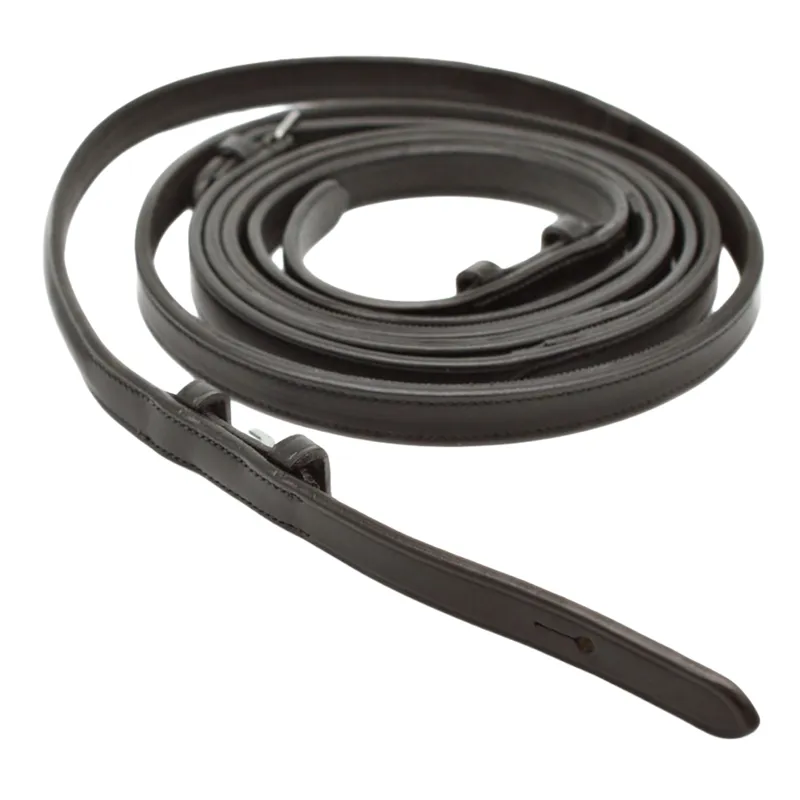 Dever Platinum Raised Dressage Reins - Brown
