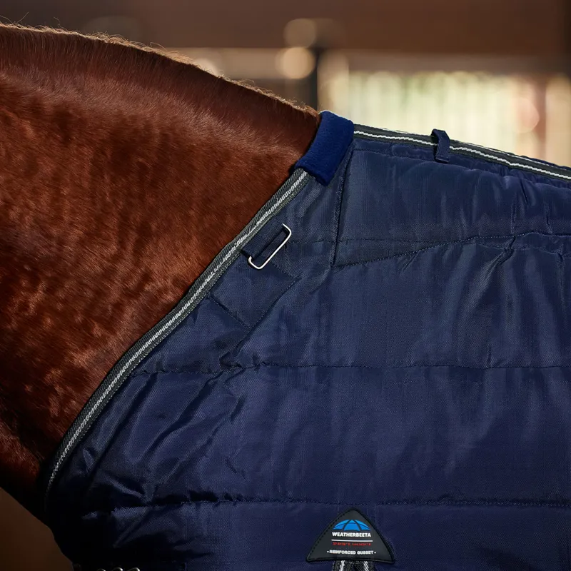 WeatherBeeta ComFiTec PP Channel Detach A Neck 220g Stable Rug - Navy-5