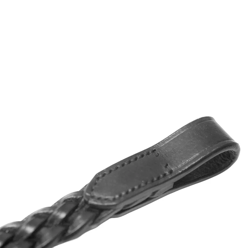 Dever Platinum Plaited  3/4 inch Browband - Black-1