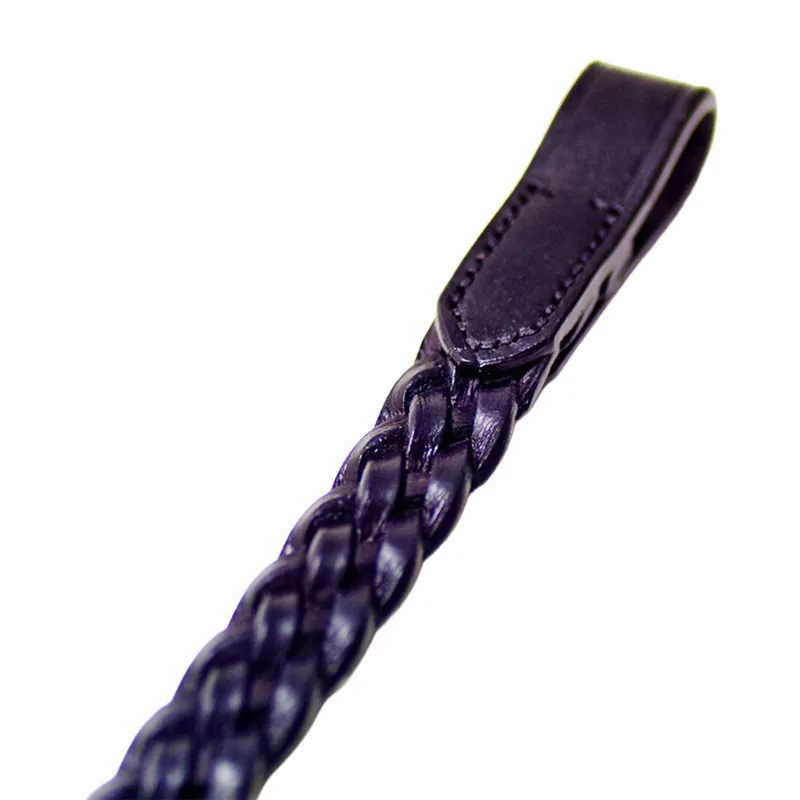 Dever Platinum Plaited 3/4 inch Browband - Brown
