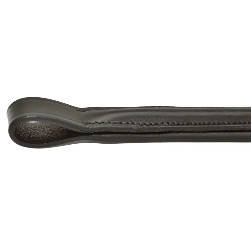Dever Platinum Padded Shaped Raised Browband - Brown-3