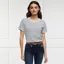 Holland Cooper Padstow Crew Neck Ladies Tee - Natural/Ink Navy Stripe
