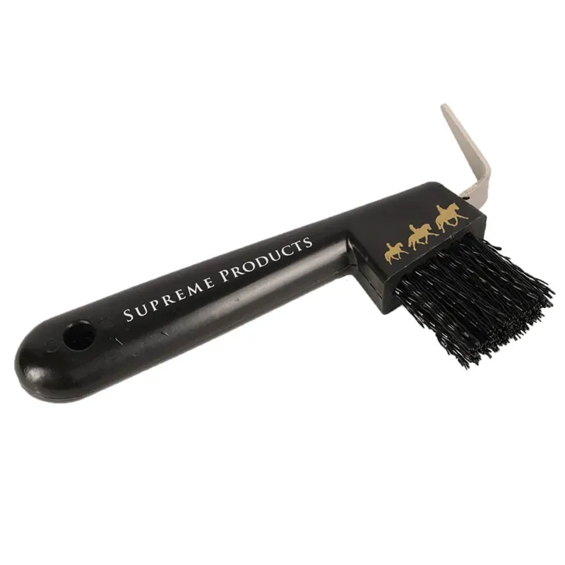 Supreme Products Pampered Pony Hoof Pick - Black/Gold