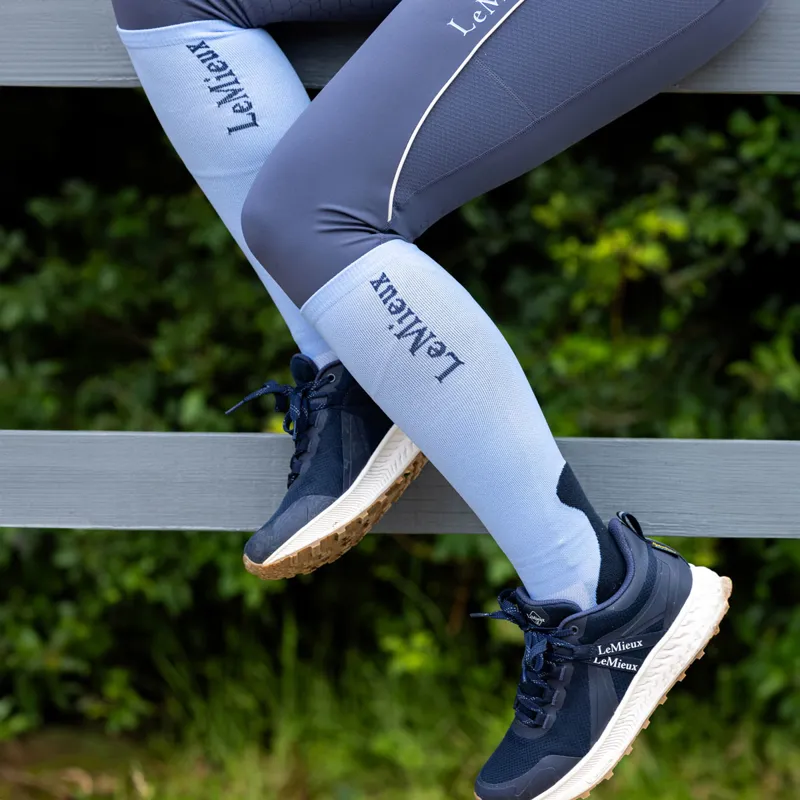 LeMieux x This Esme Performance Adults Tall Riding Socks - Corn Blue-1
