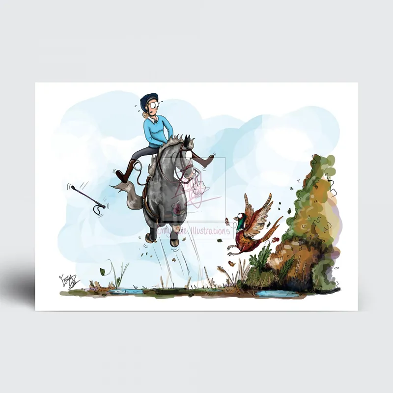 Emily Cole Greeting Card - A Pheasant Greeting