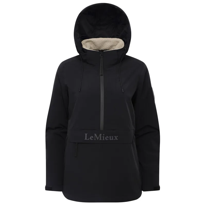 LeMieux Phoebe Womens Waterproof 1/2 Zip Anorak - Black-2