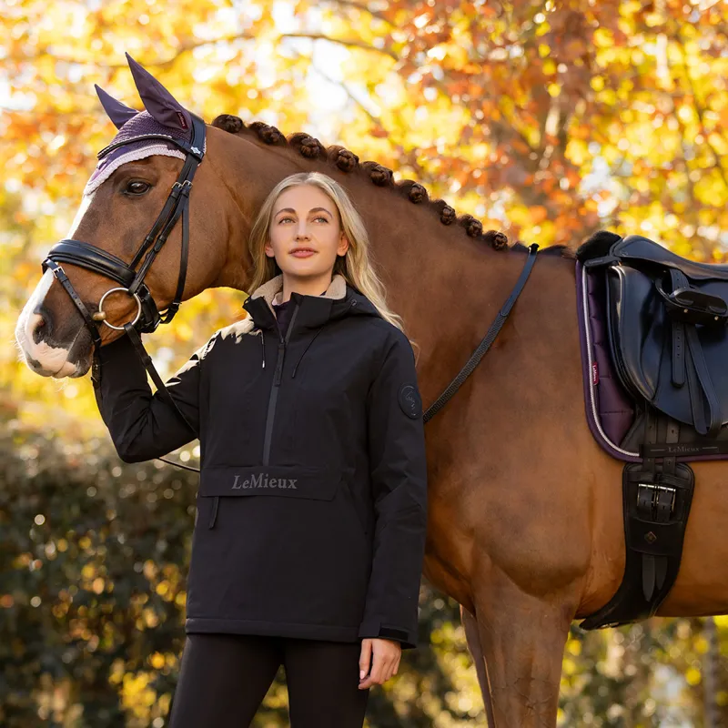 LeMieux Phoebe Womens Waterproof 1/2 Zip Anorak - Black-4