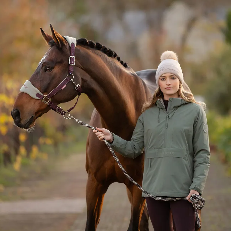 LeMieux Phoebe Womens Waterproof 1/2 Zip Anorak - Rosemary-2