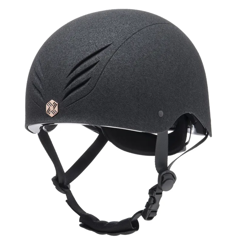 Charles Owen EQx Phoenix Skull Riding Hat - Black/Rose Gold Pre-Order-5