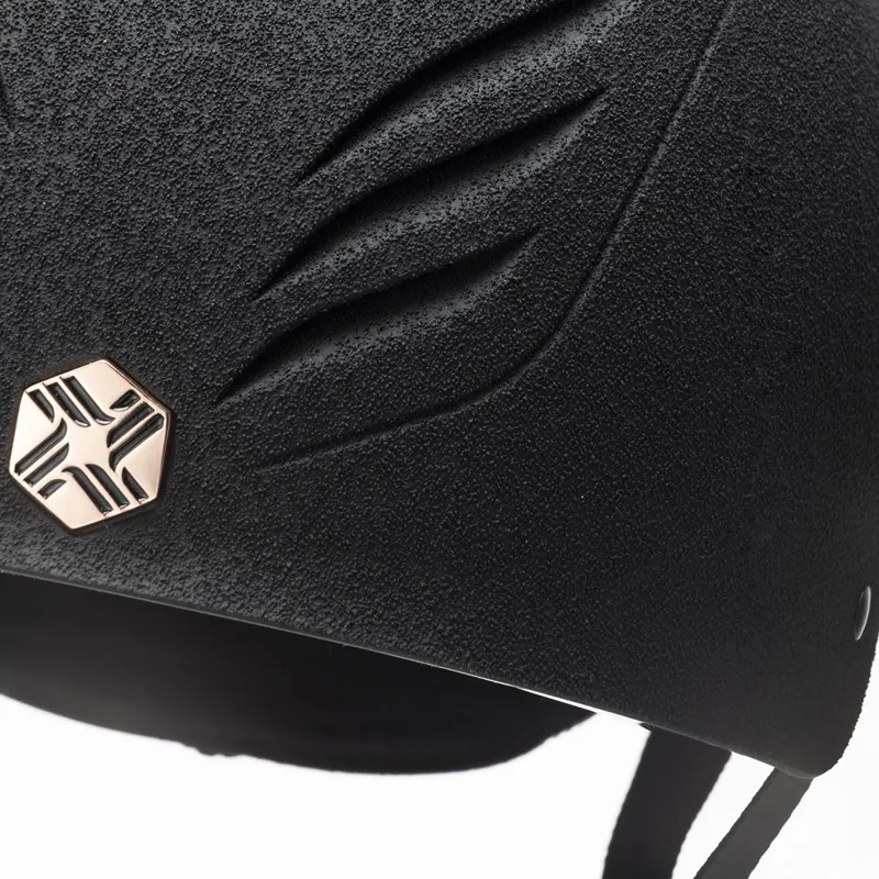 Charles Owen EQx Phoenix Skull Riding Hat - Black/Rose Gold Pre-Order-3