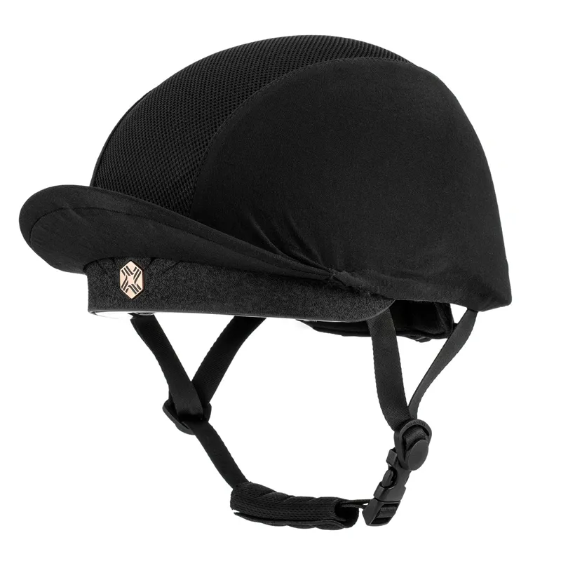 Charles Owen EQx Phoenix Skull Riding Hat - Black/Rose Gold Pre-Order
