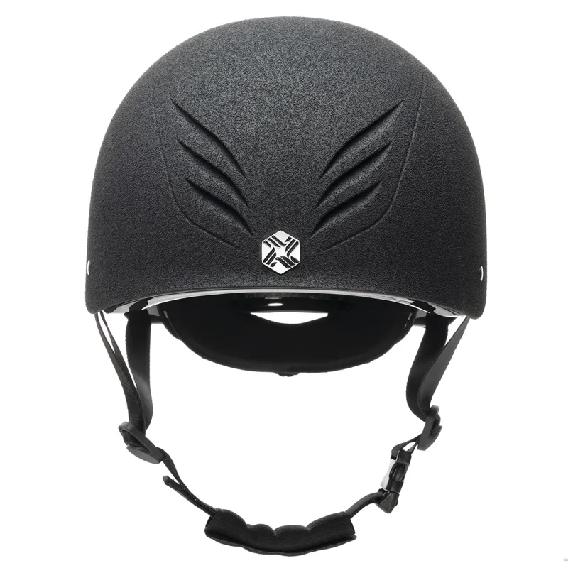 Charles Owen EQx Phoenix Skull Riding Hat - Black/Silver Pre-Order-5
