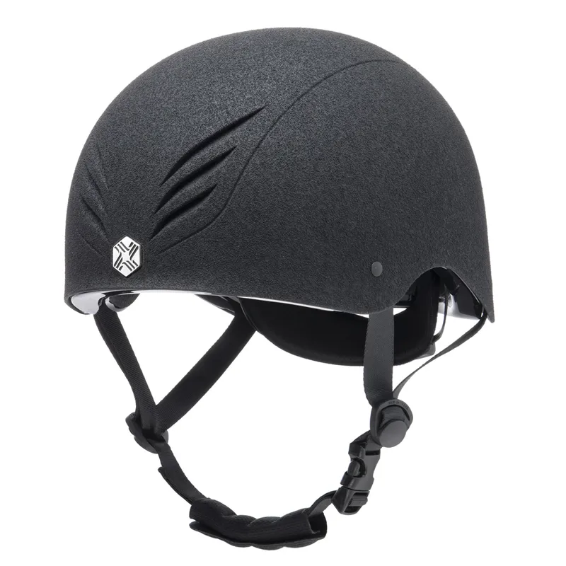 Charles Owen EQx Phoenix Skull Riding Hat - Black/Silver Pre-Order-4