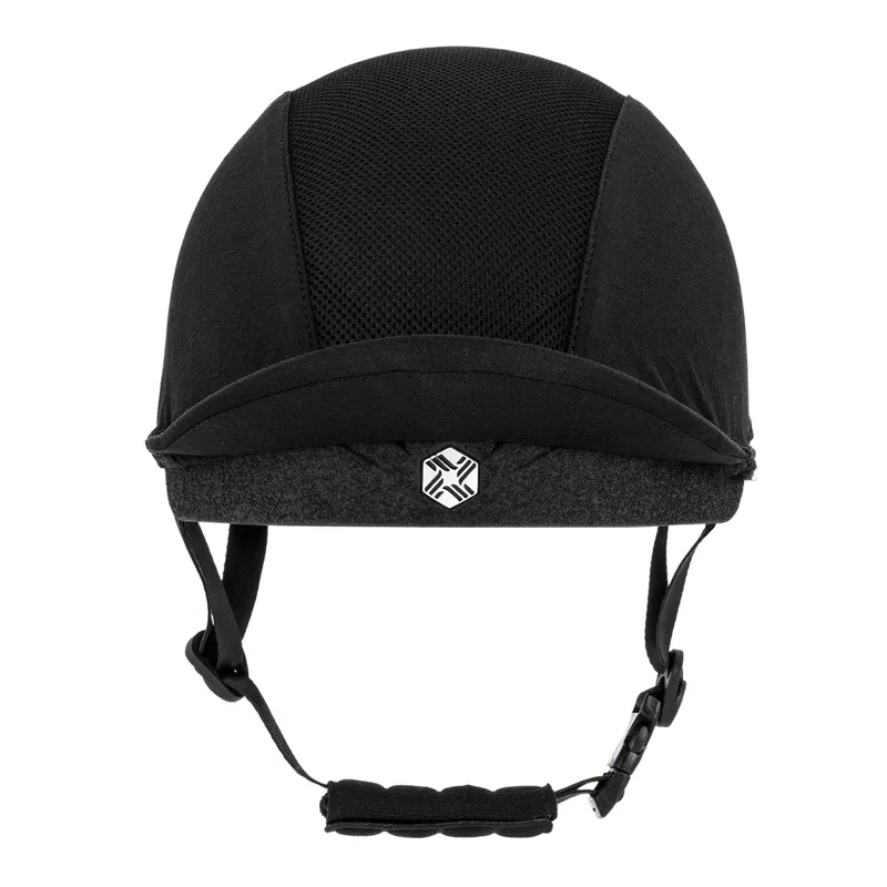 Charles Owen EQx Phoenix Skull Riding Hat - Black/Silver Pre-Order-1
