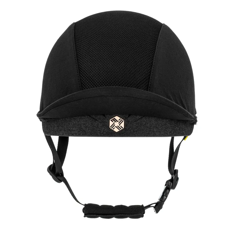 Charles Owen EQx Phoenix MIPS Skull Riding Hat - Black/Rose Gold-1