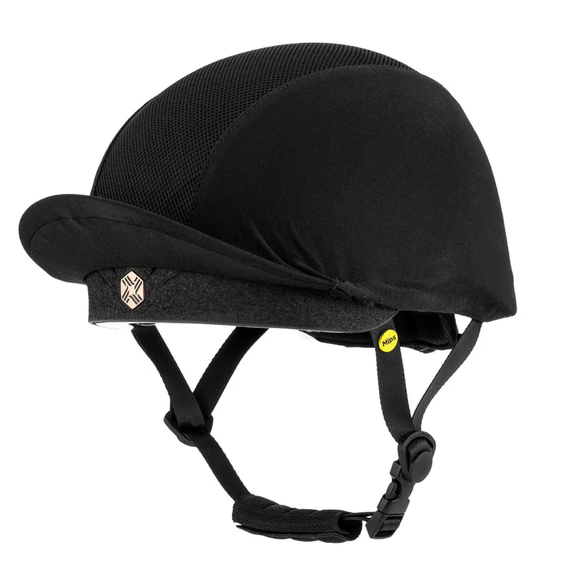 Charles Owen EQx Phoenix MIPS Skull Riding Hat - Black/Rose Gold