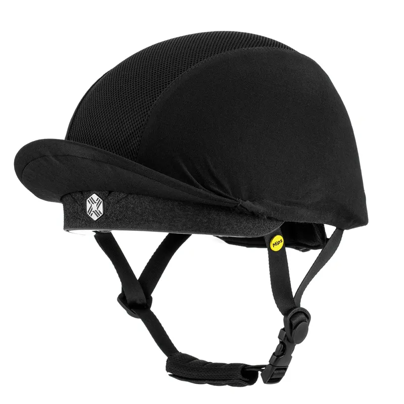 Charles Owen EQx Phoenix MIPS Skull Riding Hat - Black/Silver