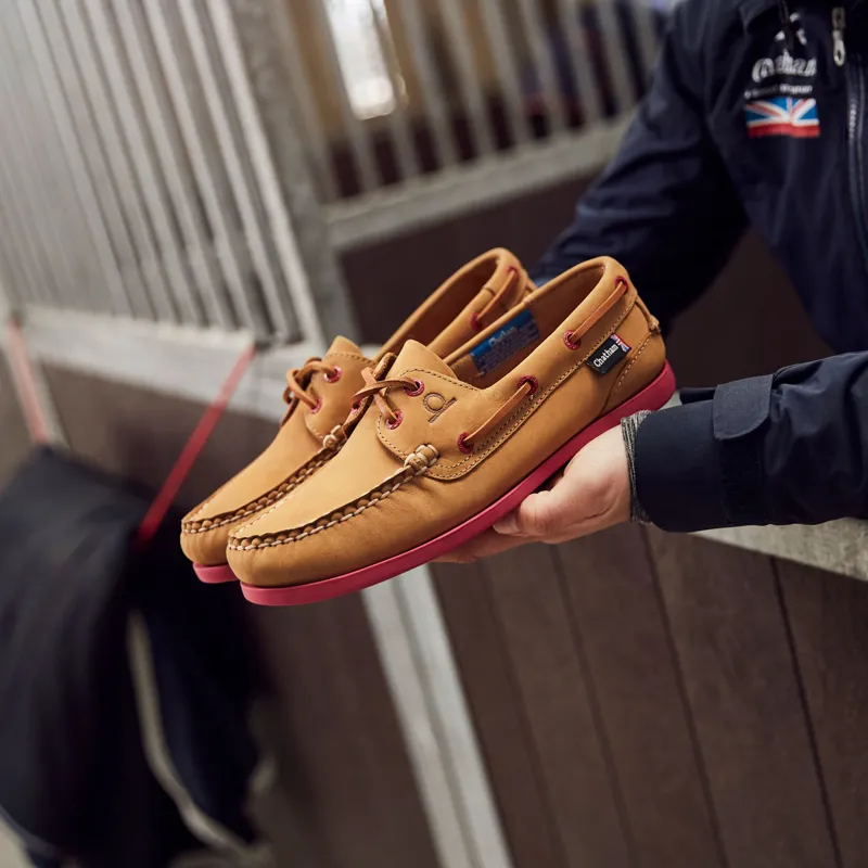 Chatham Pippa G2 II Ladies Boat Shoes - Tan/Pink-7