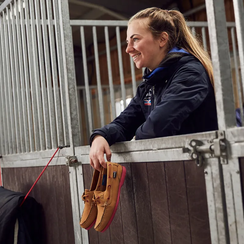 Chatham Pippa G2 II Ladies Boat Shoes - Tan/Pink-8