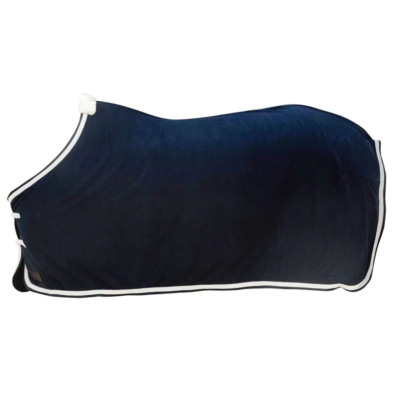 Kentucky Plaited Rope Fleece Rug - Navy-4