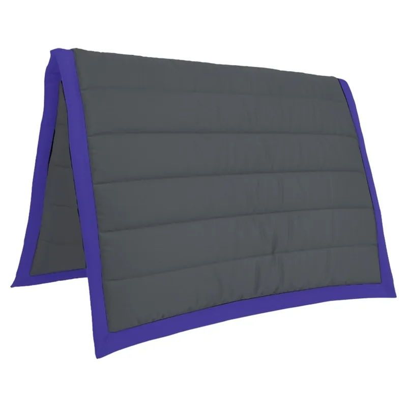 PolyPads Classic Single Saddlepad - Grey/Purple