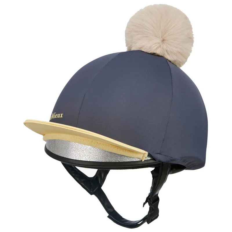 LeMieux Pom Hat Silk - Dusk/Mimosa-3