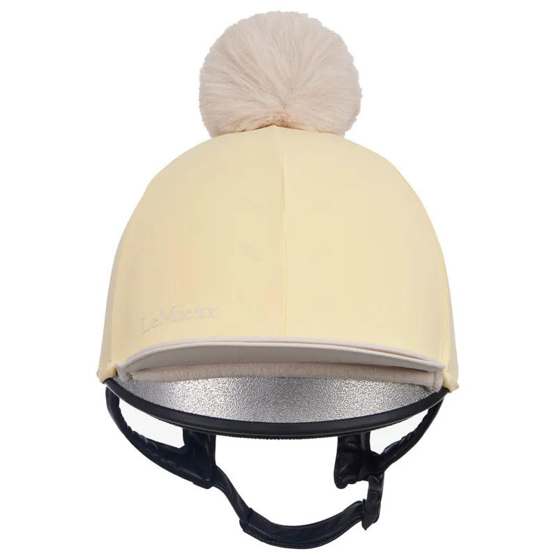 LeMieux Pom Hat Silk - Mimosa/Stone-2