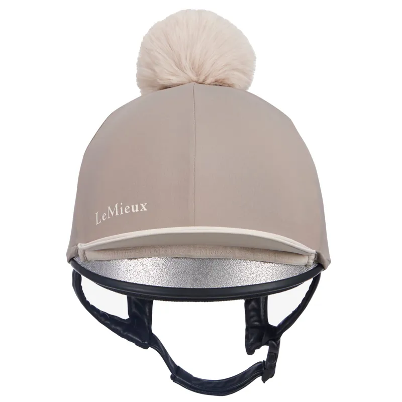 LeMieux Pom Hat Silk - Pecan/Stone-1