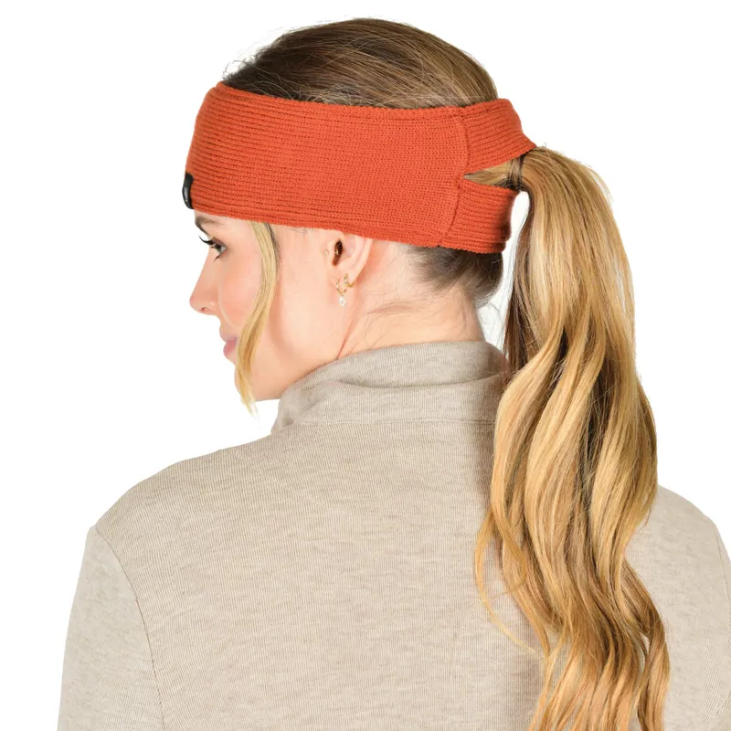 WeatherBeeta Fleece Lined Ponytail Headband - Redwood-1