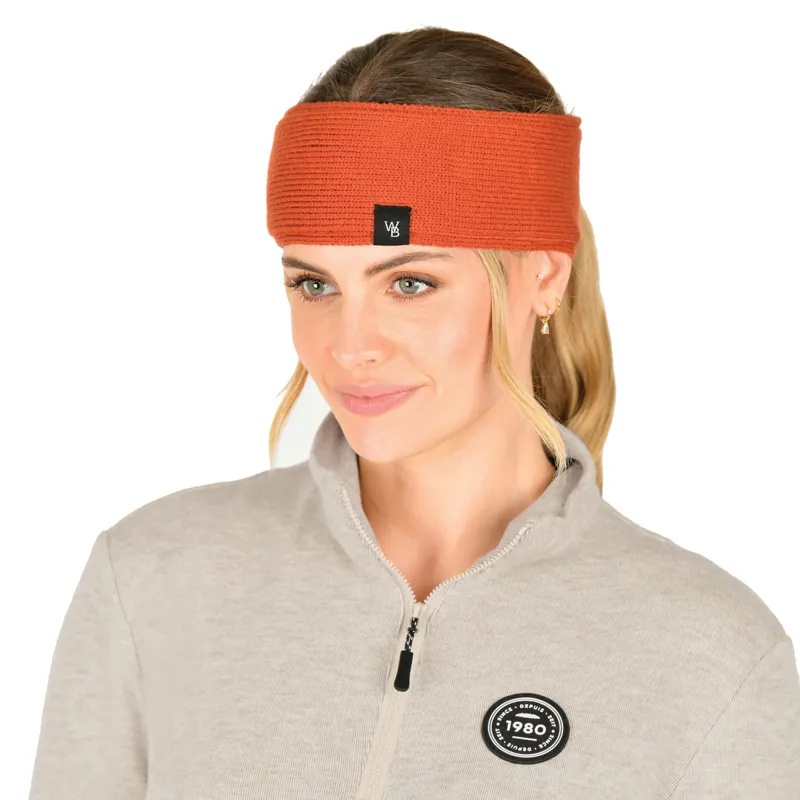 WeatherBeeta Fleece Lined Ponytail Headband - Redwood-2