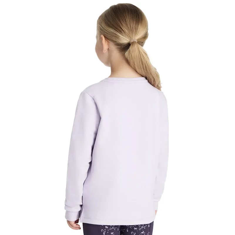 LeMieux Mini Poppy Long Sleeve Junior Top - Lilac-2