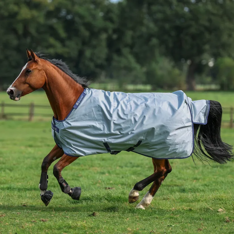 Bucas Power 150g Standard Neck Turnout Rug - Silver-1